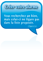 Cr&eacute;er votre alarme pour un bien immobilier